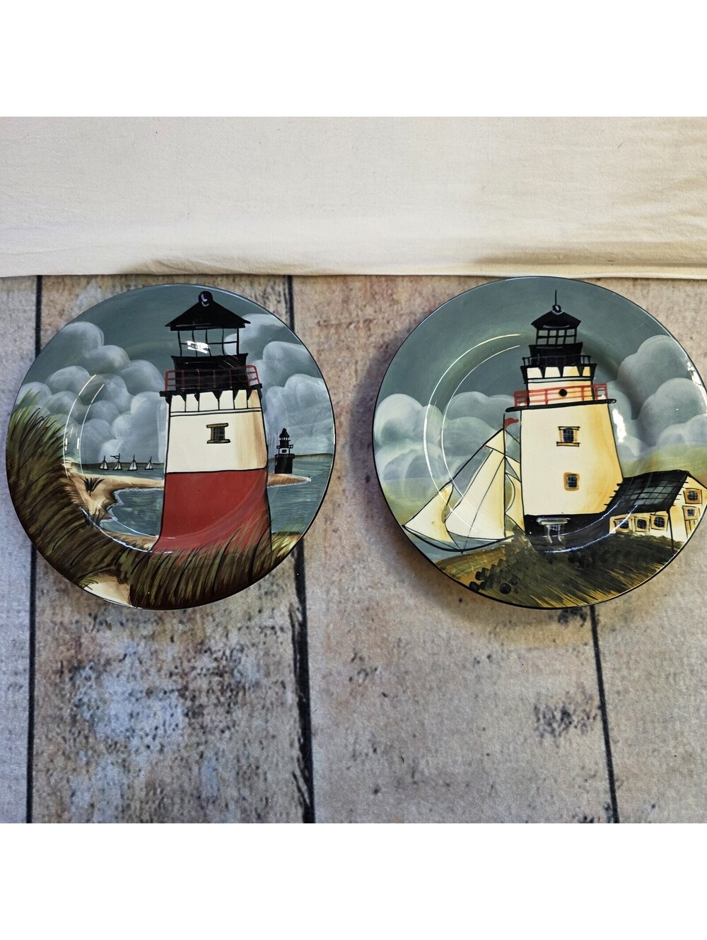 Sakura Casual Dining DAVID CARTER BROWN COLLECTION~By The Sea~2 Pc. Salad Plates